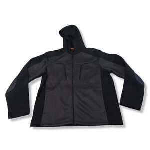 Steve Madden Jacket Size XL Men's Full Zip Up Hooded Jacket Gray Black New NWT